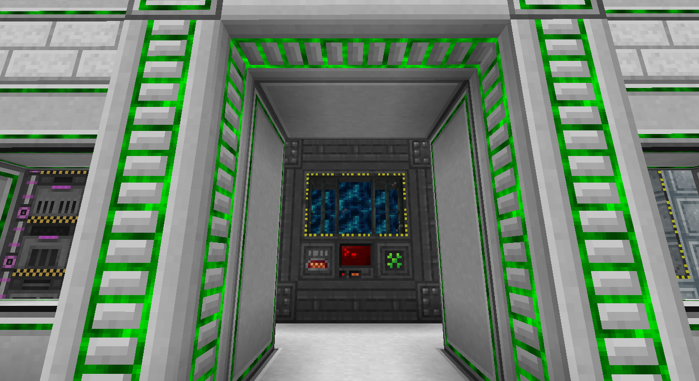 A (nonfunctional) nuclear reactor, built in the game Minecraft.